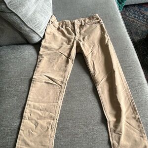 BANANA REPUBLIC - tan traveler pants